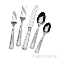 Gourmet Basics by Mikasa 5181725 Universal 45-Piece Stainless Steel Flaware Set with Serving Utensil Set  Service for 8 - B01LZKHSBI